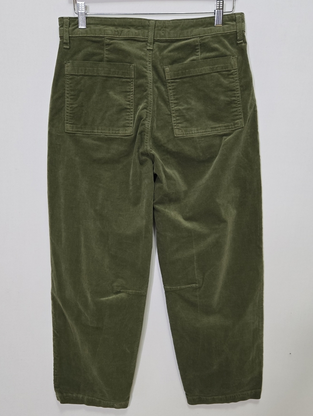 Kut From The Kloth Ashton Barrel Leg Corduroy Pants Size 6 High Rise Birch Green - Picture 6 of 10